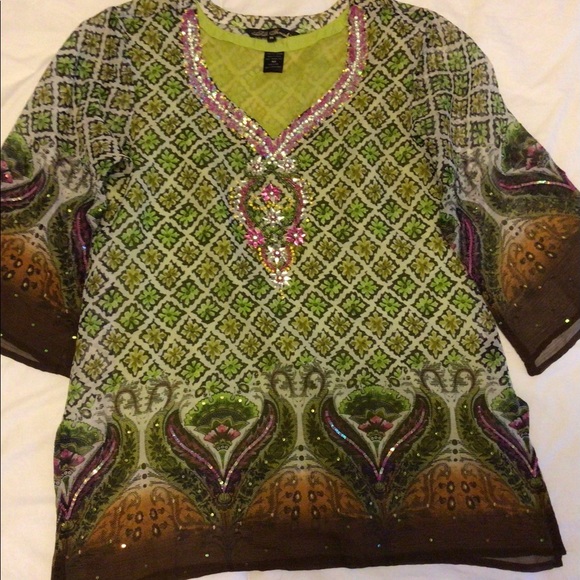 Beaded Blouse made in India - Picture 1 of 6